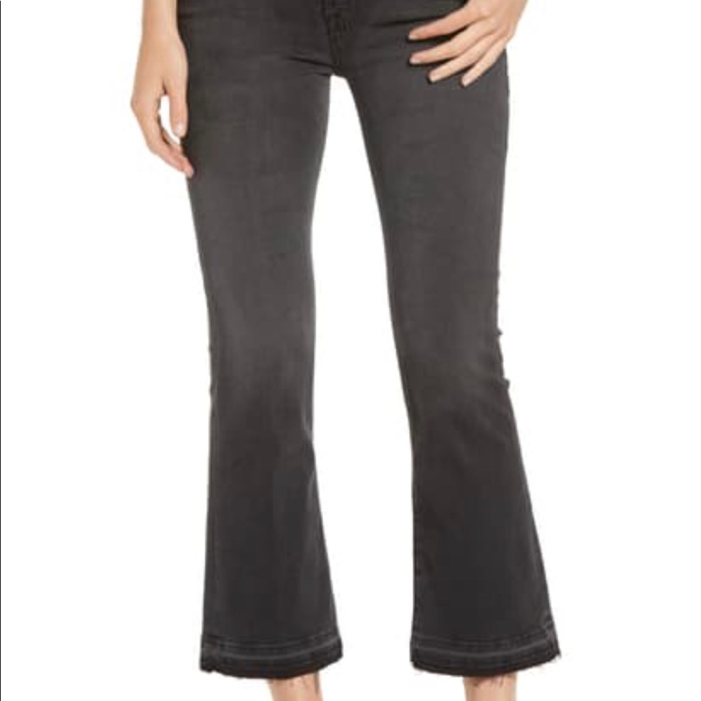 NWT Le Pixie mini boot hem crop jeans